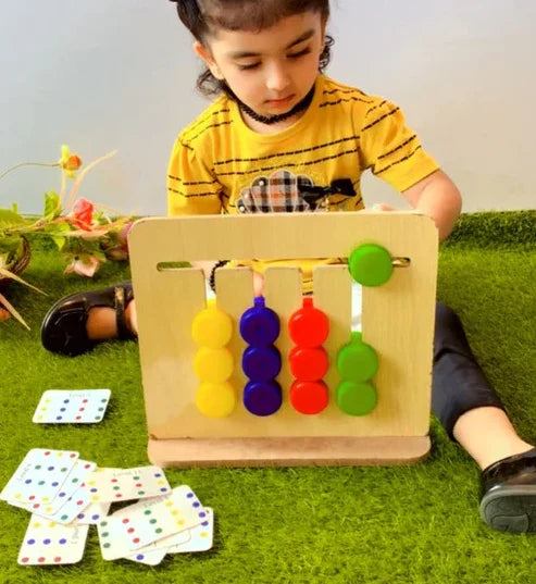 Mind Sharpening Game – 12-Level Card Puzzle (MDF Base)