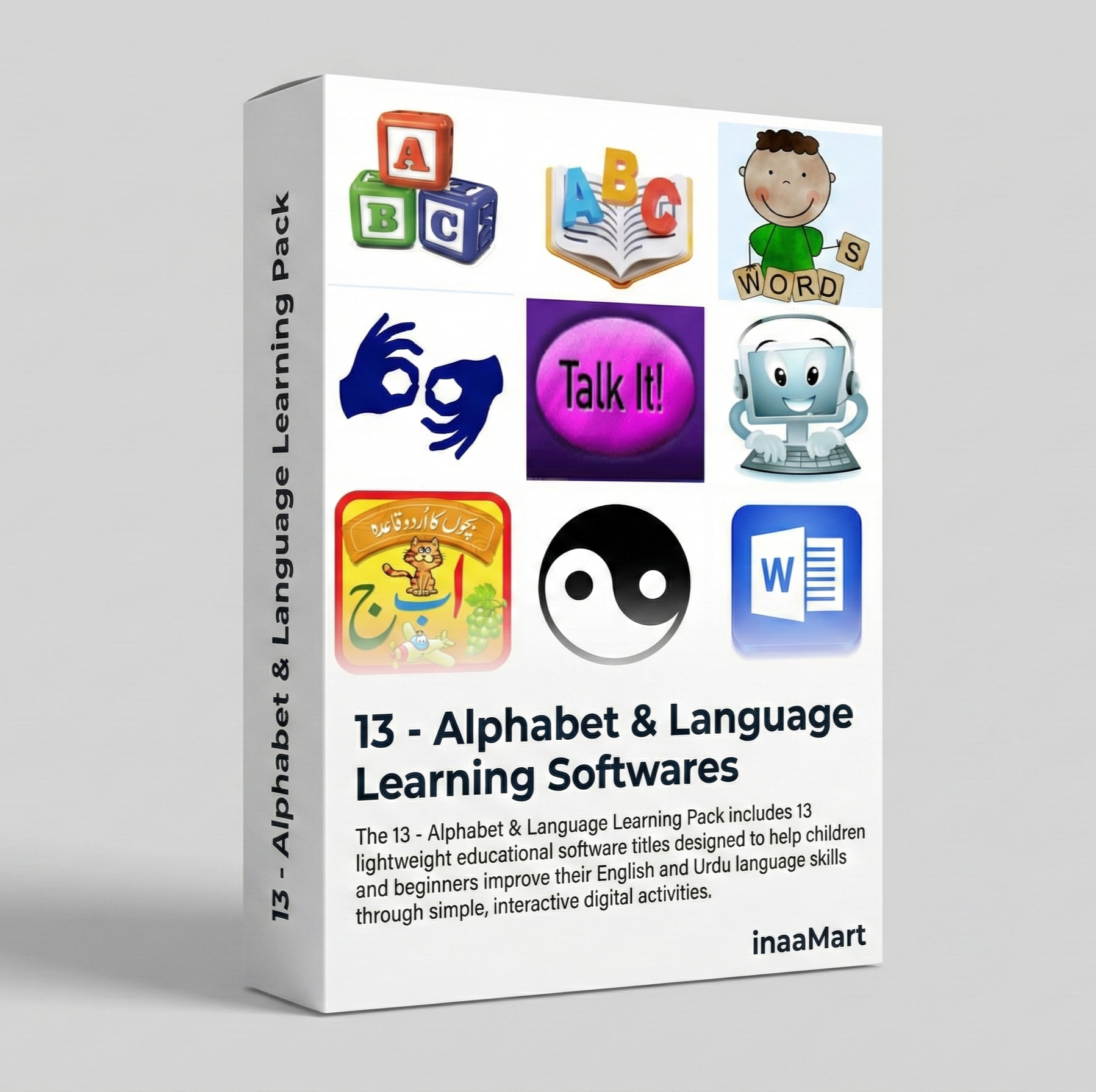 Alphabet & Language Learning Softwares Pack (13 Softwares)