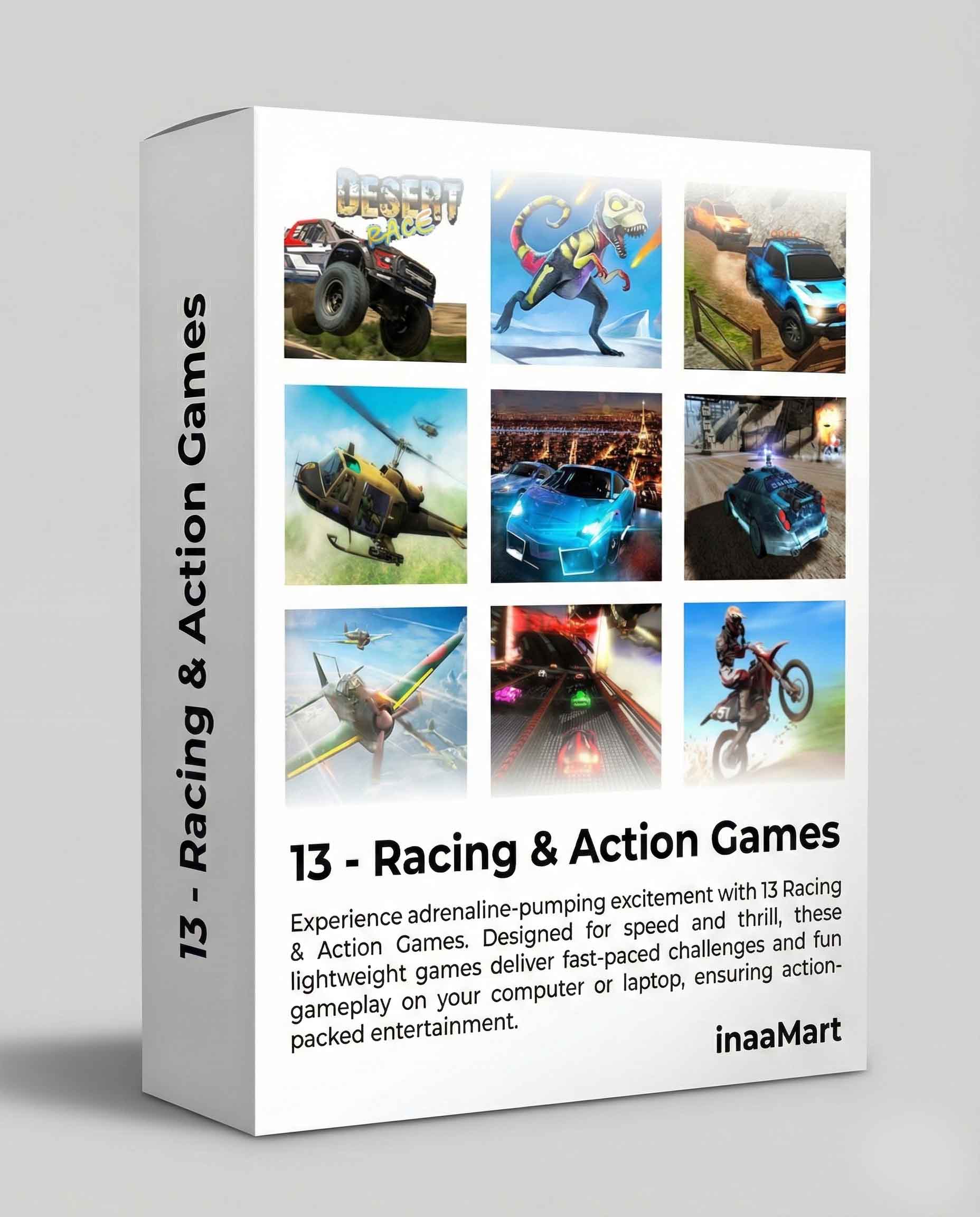 Racing & Action Games Pack (13 Games)